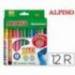 Rotulador Alpino Maxi punta gruesa lavable caja de 12 rotuladores
