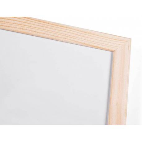 Pizarra Blanca laminada marco de madera 90x60 Q-Connect (33673)