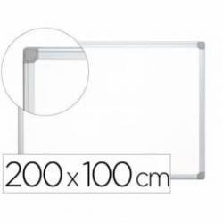 Pizarra Blanca Lacada Magnetica marco de aluminio 200X100 Q-Connect