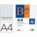 Recambio encolado Liderpapel din A4 4 taladros 60gr cuadrícula 5mm