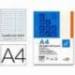 Recambio Liderpapel encolado Din A4 4 taladros 70gr cuadrícula 5mm color naranja