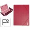 Carpeta lomo flexible gomas con solapas Liderpapel Folio corintio