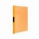 Carpeta dossier con pinza lateral Liderpapel 30 hojas Din A4 naranja frosty