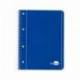 Cuaderno espiral Liderpapel Din A5 micro serie azul tapa blanda 80h 75 gr liso 6taladros color azul