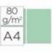 Papel color Liderpapel verde A4 80 g/m2 100 hojas