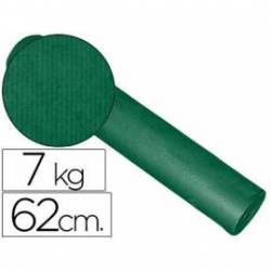 Papel de regalo kraft liso kfc bobina 62 cm 7 kg color verde.