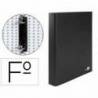 Carpeta 2anillas 25mm Folio Liderpapel Negro