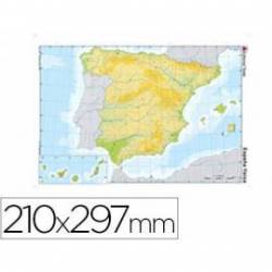 Mapa mudo España fisico