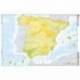 Mapa mudo España fisico
