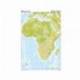 Mapa mudo Africa fisico