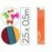 Papel crespon Liderpapel 50 cm x 2.5m 34g/m2 color naranja claro