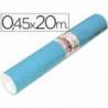 Aironfix Rollo Adhesivo 45cm x 20mt Unicolor Azul Mate Claro