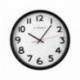 Reloj de pared plastico 38 cm marco negro