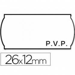 Rollo Etiquetas adhesivas Meto PVP 26 x 12