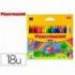 Lapices cera Plastidecor 18 unidades colores surtidos