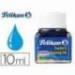 Tinta china pelikan color azul cobalto bote de 10 ml.