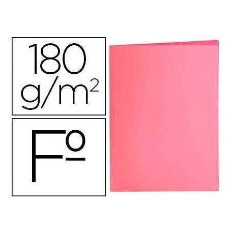 Subcarpeta de cartulina Liderpapel Tamaño folio color Rosa pastel 180g/m2