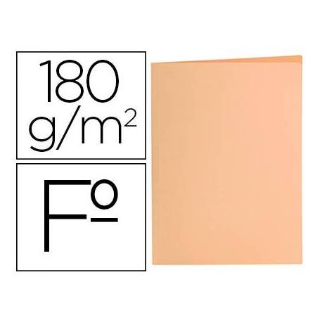Subcarpeta de cartulina Liderpapel Tamaño folio color Naranja pastel 180g/m2