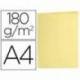 Subcarpeta de cartulina Liderpapel Din A4 color Amarillo pastel 180g/m2