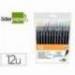 Rotulador Liderpapel Punta Pincel caja 12 colores