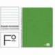 Cuaderno espiral liderpapel write folio tapa blanda 80h 60gr rayado horizontal con margen verde