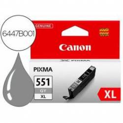 Cartucho Canon CLI-551XL Pixma color gris 6447B001