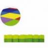 Suelo de puzzle Bicolor Pistacho y verde 1m x 1m x 2 cm marca Sumo Didactic