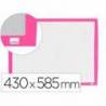 PIZARRA BLANCA NOBO MAGNETICA MARCO COLOR FUCSIA 430X585 MM