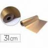 PAPEL DE REGALO BASIKA METALIZADO COLOR ORO BOBINA 31x80 CM