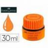 TINTA ROTULADOR FABER CASTELL TEXTLINER FLUORESCENTE 1549 CON SISTEMA CAPILAR NARANJA FRASCO DE 30 ML