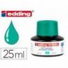 TINTA ROTULADOR EDDING MTK25 CON SISTEMA CAPILAR VERDE FRASCO DE 25 ML