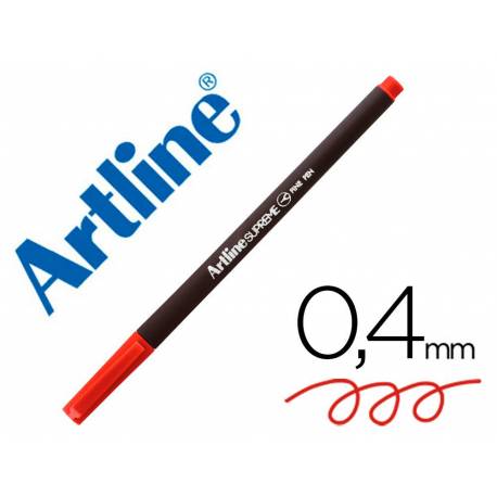 ROTULADOR ARTLINE SUPREME EPFS200 FINE LINER PUNTA DE FIBRA COLOR ROJO OSCURO 0,4 MM