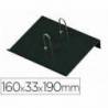 PORTACALENDARIO PLASTICO MARCA FAIBO PARA BLOC BUFETE 100% RECICLABLE COLOR NEGRO 160X33X190 MM