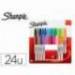 ROTULADOR MARCA SHARPIE PERMANENTE FINO BLISTER 24 UNIDADES COLORES SURTIDOS