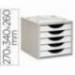 FICHERO CAJONES DE SOBREMESA Q-CONNECT 5 CAJONES COLOR BLANCO 270X340X260 MM