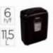 DESTRUCTORA DE DOCUMENTOS MARCA FELLOWES LX-25M CAPACIDAD 6H SEGURIDAD P4 DESTRUYE GRAPAS CLIPS Y TARJETA PAPELERA 11,5