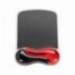 Alfombrilla para raton kensington duo gel con reposamuñecas negro/rojo 240x182x25 mm