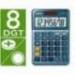 CALCULADORA CASIO MS-80E SOBREMESA 8 DIGITOS TX +/- TECLA DOBLE CERO AZUL