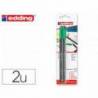 ROTULADOR EDDING PUNTA FIBRA 1200 COLOR VERDE N.4 PUNTA REDONDA 0.5 MM BLISTER DE 2 UNIDADES