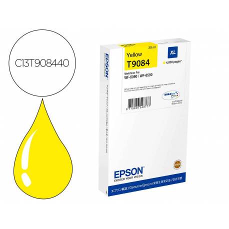 TONER INK-JET EPSON T9084 COLOR AMARILLO C13T908440