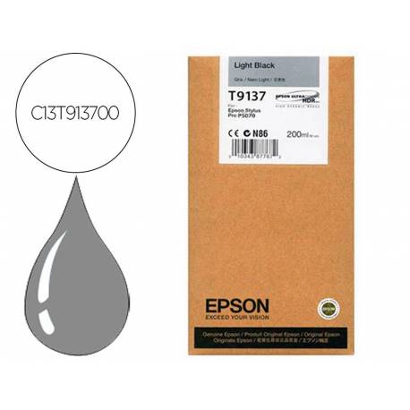 TONER INK-JET EPSON T9137 COLOR GRIS C13T913700