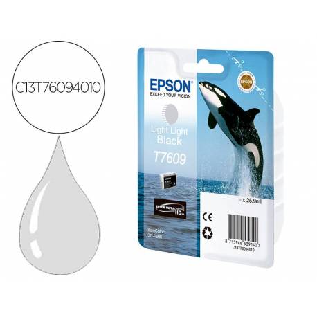 CARTUHCO INK-JET EPSON T7609 COLOR GRIS C13T76094010