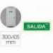 PICTOGRAMA ARCHIVO 2000 SALIDA PVC VERDE LUMINISCENTE 300X105 MM PACK DE 2 UNIDADES