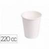 VASO DE CARTON BIODEGRADABLE BLANCO 220 CC PAQUETE DE 50 UDS