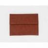 CARPETA PORTADOCUMENTOS ARTESANIA PIEL SINTENTICA CON DOBLE CIERRE DE IMAN CUERO 260X235X35 MM