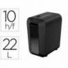 DESTRUCTORA DE DOCUMENTOS FELLOWES LX-65 CAPACIDAD DE CORTE 10 H SEGURIDAD P4 DESTRUYE GRAPAS CLIPS