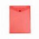 CARPETA LIDERPAPEL DOSSIER BROCHE POLIPROPILENO DIN A4 FORMATO VERTICAL CON FUELLE COLOR ROJO