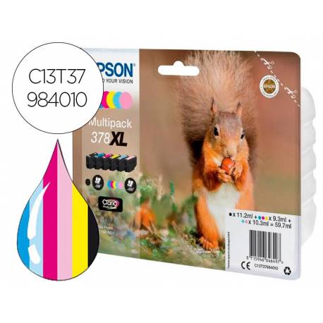 CARTUCHO INK-JET EPSON 378 XL MULTIPACK C13T37984010