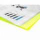 CARPETA LIDERPAPEL ESCAPARATE 80 FUNDAS POLIPROPILENO DIN A4 COLOR AMARILLO FLUOR OPACO