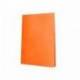 CARPETA LIDERPAPEL ESCAPARATE 60 FUNDAS POLIPROPILENO DIN A4 COLOR NARANJA FLUOR OPACO